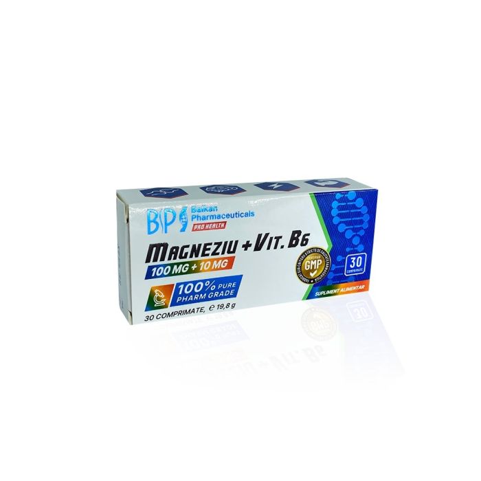 Магнезіум + Вітамін B6 Балкан 110 мг - Magnezium + Vit B6 110 mg Balkan Pharmaceuticals