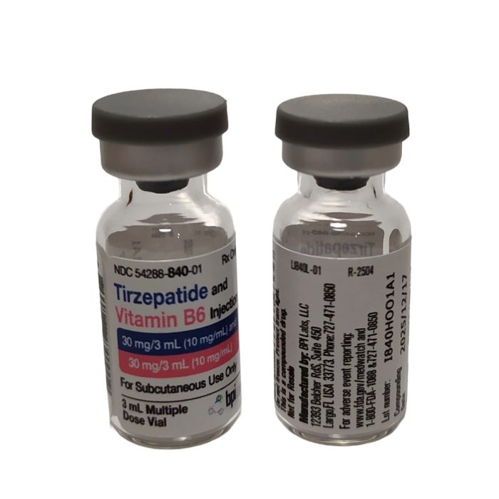 Тирзепатид + B6 Bpi Labs (Tirzepatide + B6 Bpi Labs)