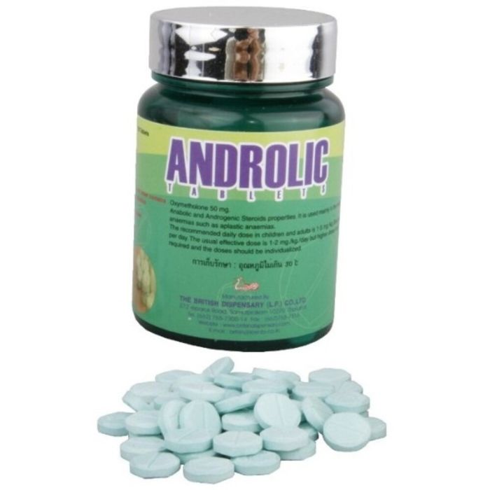 Андролік Брітіш Діспенсарі 50 мг (Androlic British Dispensary 50 mg)