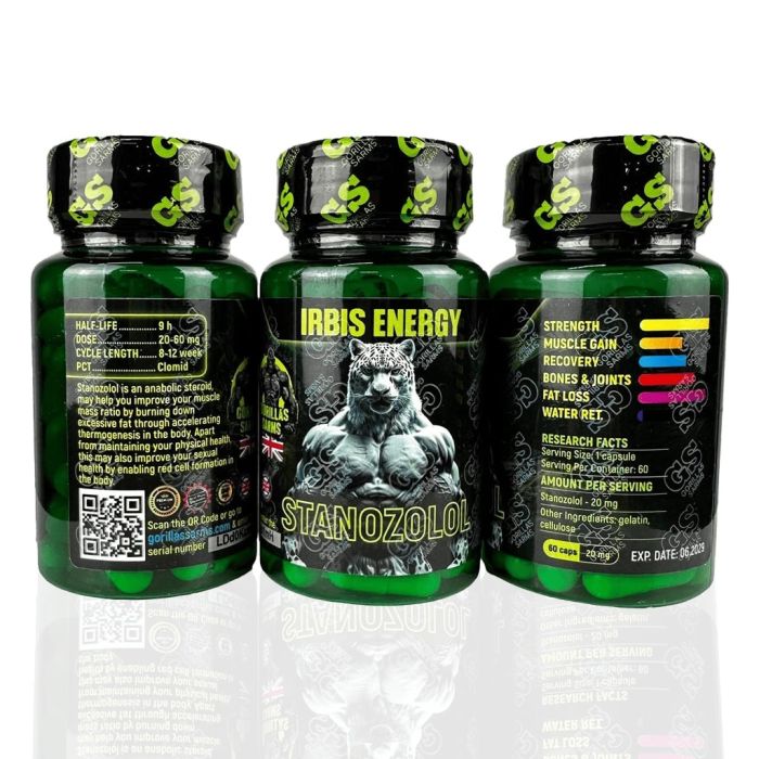 Станозолол Горіллас Сармс 20 мг (Stanozolol Gorillas Sarms)