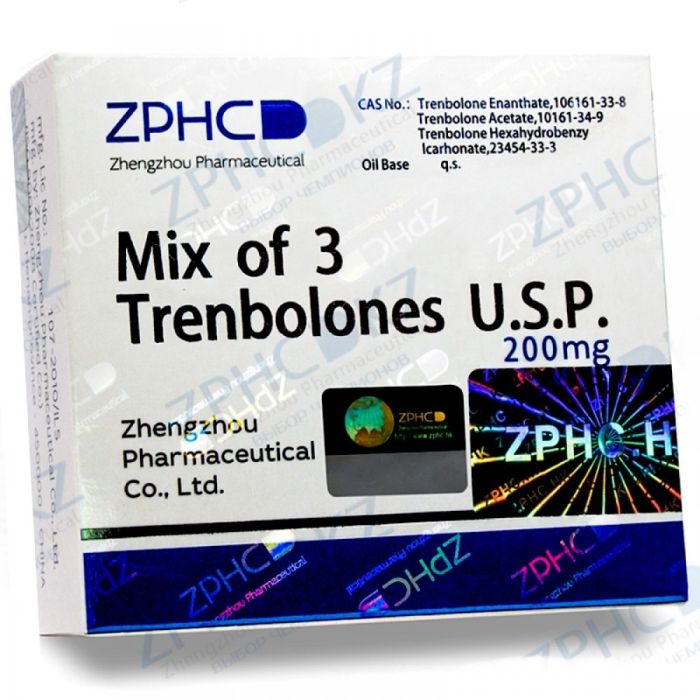 Мікс з 3-х Тренболонів Чженчжоу Фарм 200 мг (Mix of 3 Trenbolones Zhengzhou Pharmaceutical Co. Ltd)